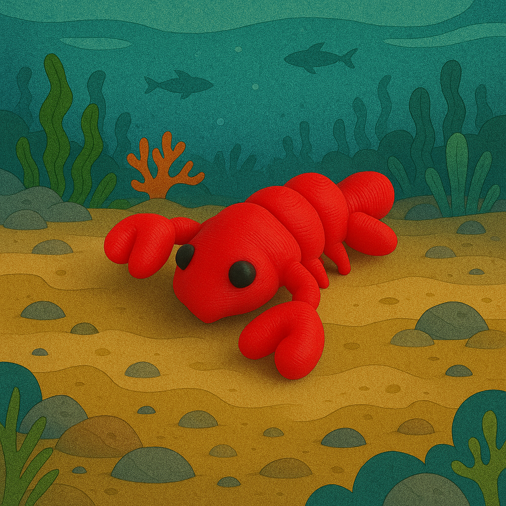 Loby the Lively Lobster - Aquatic Adventures ๐ฆ