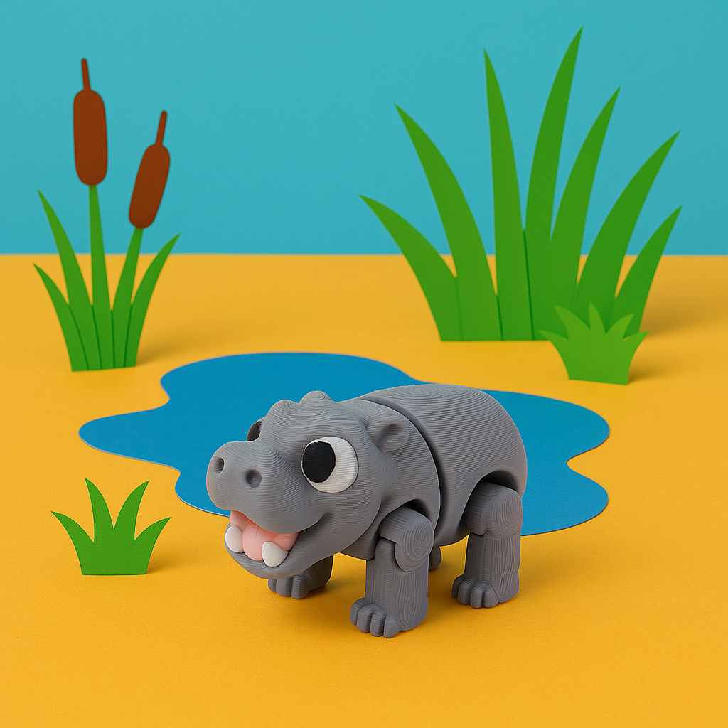 Hugo the Happy Hippo - Wild Wonders  🦛